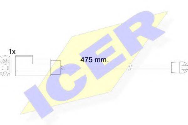 ICER 610576C Сигналізатор, знос гальмівних колодок