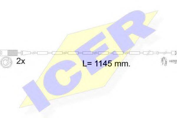 Сигнализатор, износ тормозных колодок ICER 610607 E C