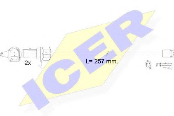 ICER 610609EC Сигнализатор, износ тормозных колодок