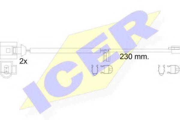 ICER 610611EC Сигнализатор, износ тормозных колодок