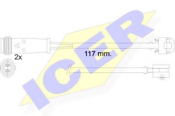 ICER 610612EC Сигнализатор, износ тормозных колодок