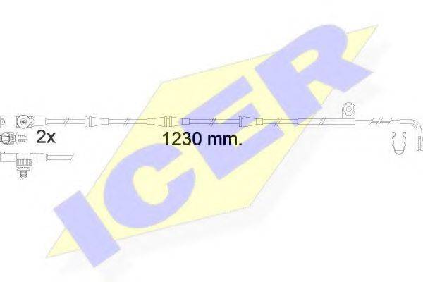 ICER 610616EC Сигнализатор, износ тормозных колодок