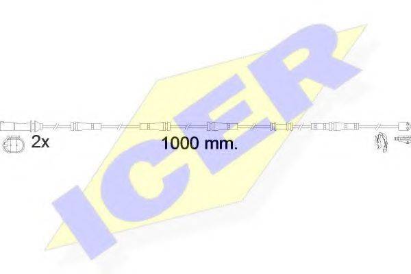 ICER 610617EC Сигнализатор, износ тормозных колодок