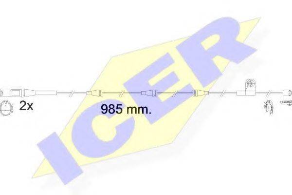 Сигнализатор, износ тормозных колодок ICER 610621 E C