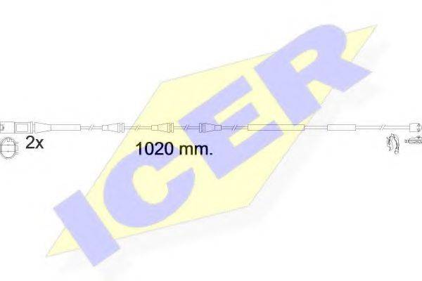ICER 610623EC Сигнализатор, износ тормозных колодок