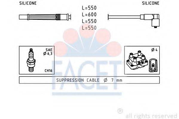 FACET 47246 Комплект проводов зажигания