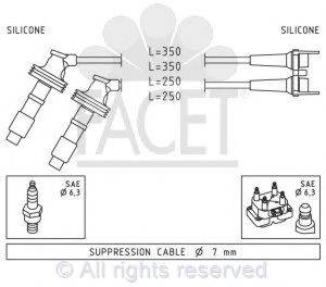 FACET 47061 Комплект проводов зажигания