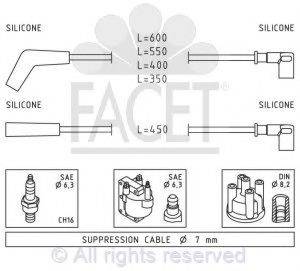 FACET 49914 Комплект проводов зажигания