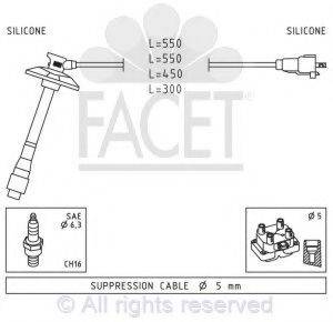 FACET 49856 Комплект проводов зажигания