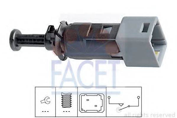 FACET 71150 Выключатель фонаря сигнала торможения; Выключатель, привод сцепления (Tempomat)