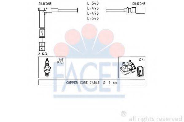 FACET 49305 Комплект проводов зажигания