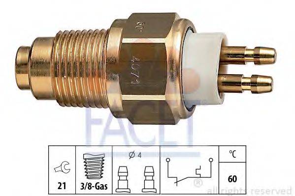 FACET 74071 термовыключатель, сигнальная лампа охлаждающей жидкости