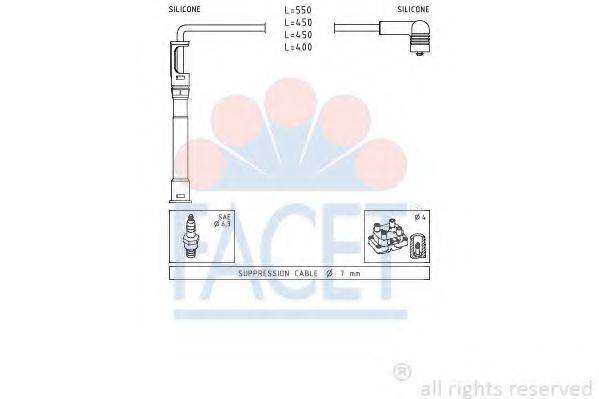 FACET 49681 Комплект проводов зажигания