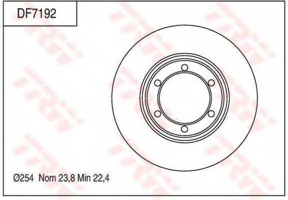 Тормозной диск TRW DF7192