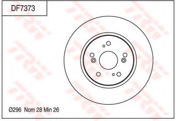 Тормозной диск TRW DF7373