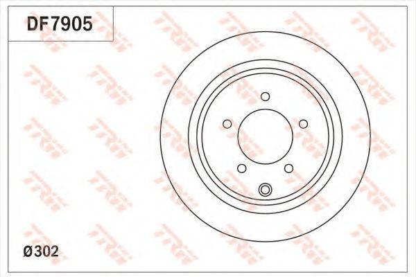 Тормозной диск TRW DF7905
