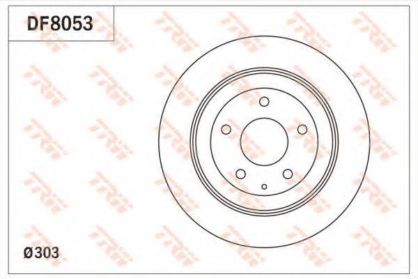TRW DF8053 Тормозной диск