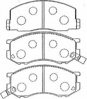 AISIN A1N078 Комплект тормозных колодок, дисковый тормоз