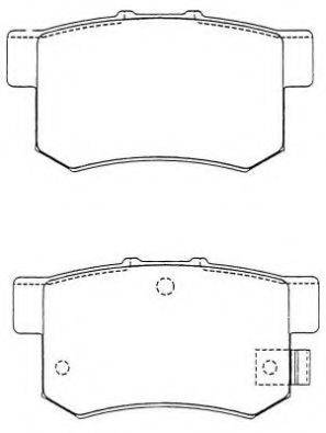 AISIN ASN181 Комплект тормозных колодок, дисковый тормоз