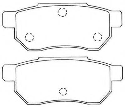 Комплект тормозных колодок, дисковый тормоз AISIN ASN-218