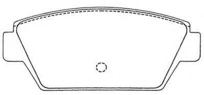 Комплект тормозных колодок, дисковый тормоз AISIN ASN-224
