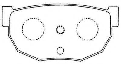 Комплект тормозных колодок, дисковый тормоз AISIN ASN-89