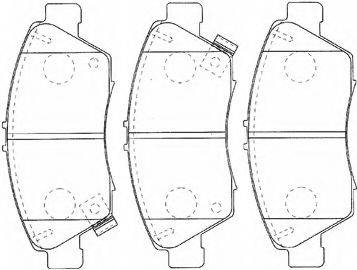 AISIN C1N041 Комплект тормозных колодок, дисковый тормоз