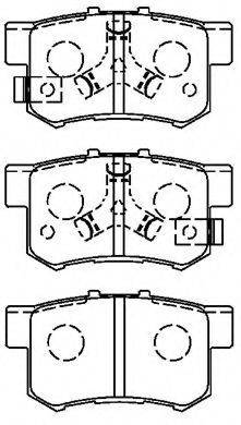 AISIN C2N061 Комплект тормозных колодок, дисковый тормоз
