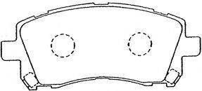 Комплект тормозных колодок, дисковый тормоз AISIN F1N013