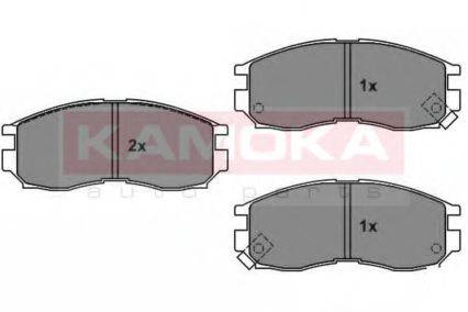 Комплект гальмівних колодок, дискове гальмо KAMOKA JQ1011528
