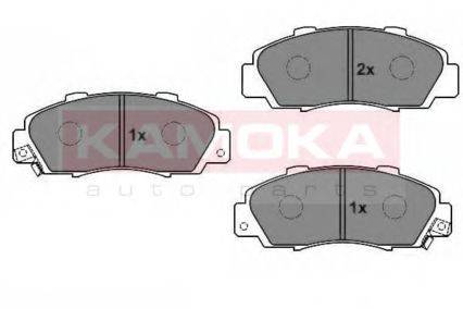 Комплект тормозных колодок, дисковый тормоз KAMOKA JQ1011810