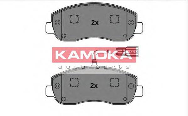 Комплект гальмівних колодок, дискове гальмо KAMOKA JQ101139