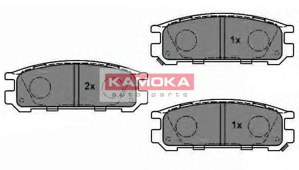 Комплект гальмівних колодок, дискове гальмо KAMOKA JQ1011580