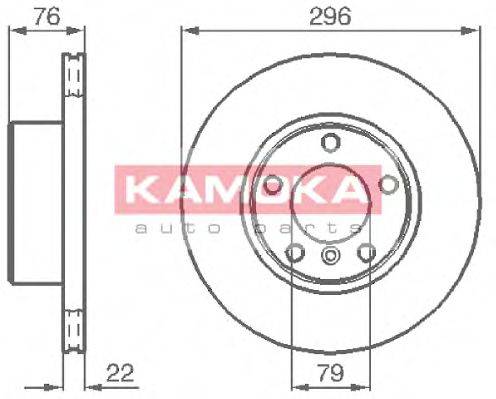 гальмівний диск KAMOKA 1031668