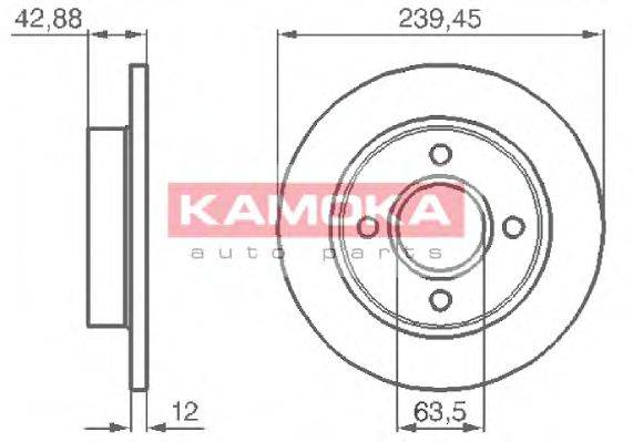 KAMOKA 1031690 Тормозной диск