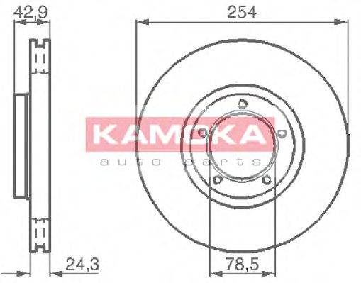 гальмівний диск KAMOKA 1031696