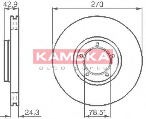 гальмівний диск KAMOKA 1031698