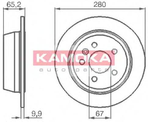 Тормозной диск KAMOKA 1031722