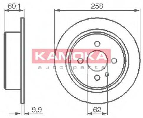 гальмівний диск KAMOKA 103186