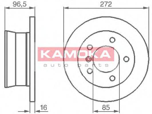 KAMOKA 1031864 Тормозной диск