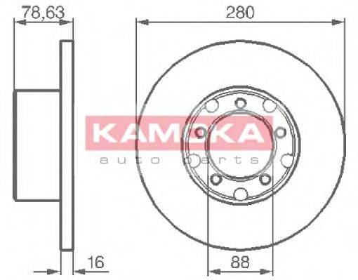 гальмівний диск KAMOKA 103190