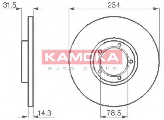 KAMOKA 103276 Тормозной диск