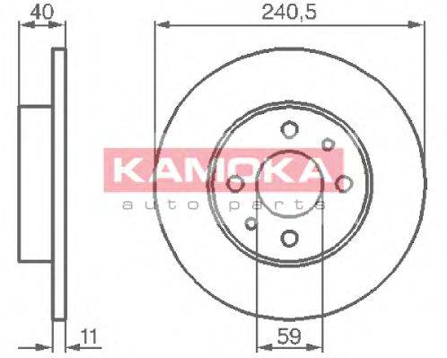 гальмівний диск KAMOKA 103280