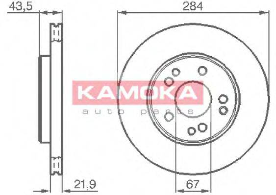 KAMOKA 103362 Тормозной диск