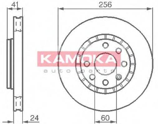 KAMOKA 103412 Тормозной диск