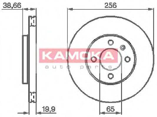 KAMOKA 103414 Тормозной диск