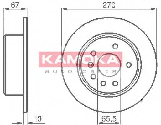 Тормозной диск KAMOKA 103478