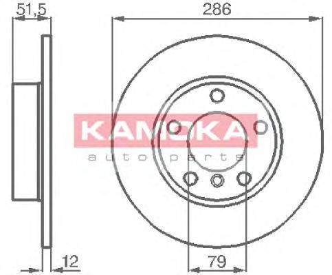 гальмівний диск KAMOKA 103496