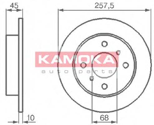 KAMOKA 103534 Тормозной диск