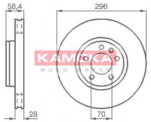 гальмівний диск KAMOKA 103660